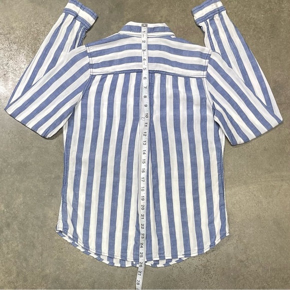 Vintage Hollister Striped Long Sleeve Button Up Y2K - Picture 7 of 8